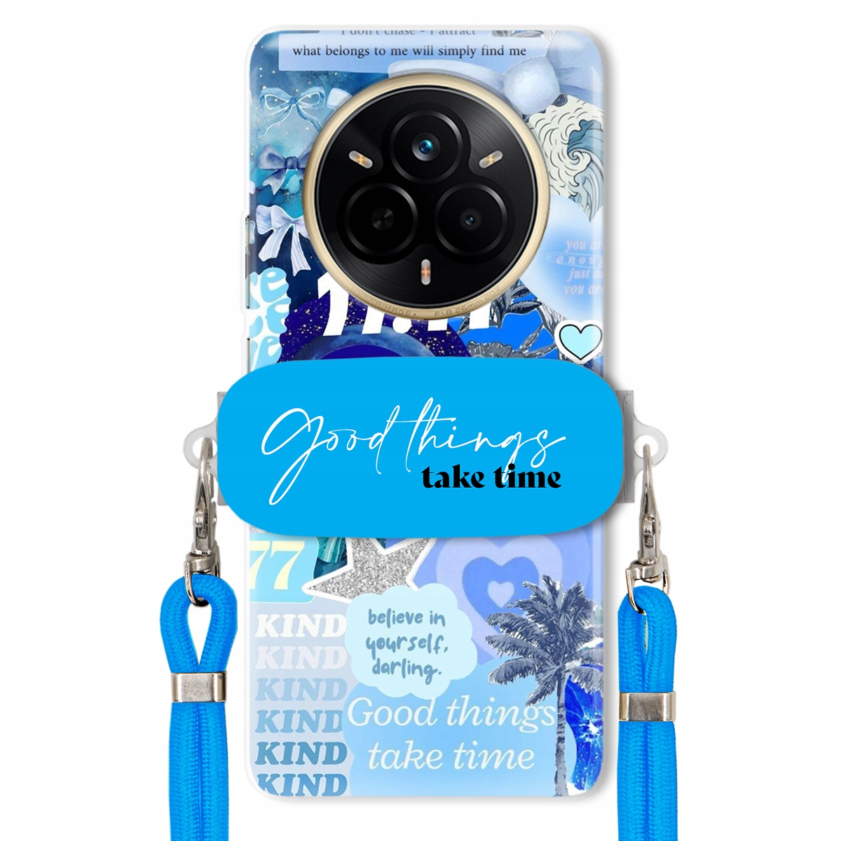 Pouzdro pro Realme 14 Pro 5G Držák Crossbody vodítko Good Things Take Time