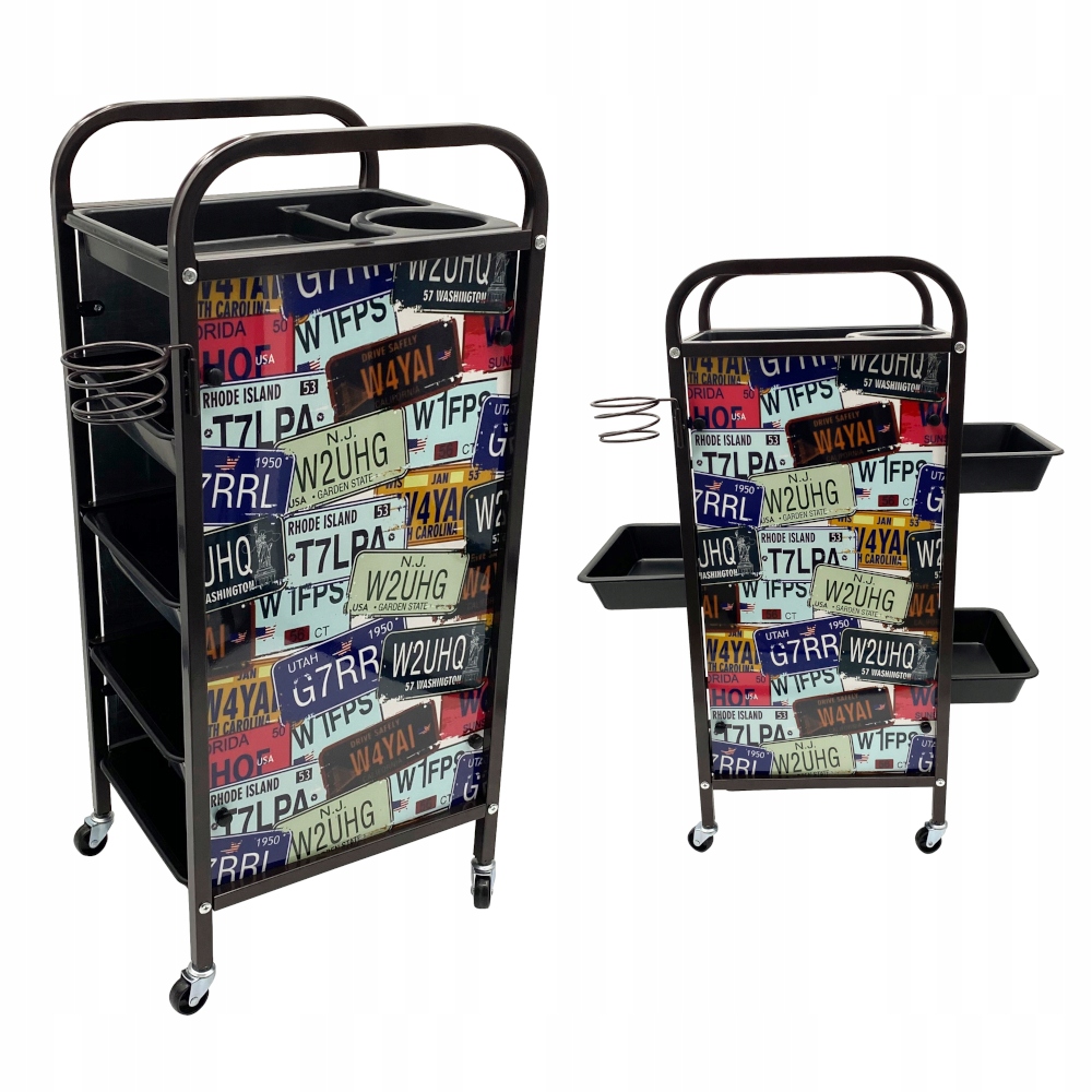 Pomocník Kadeřnický Stolek Vozík Skříňka Do Obývacího Pokoje Regál Kolečka Barber Road