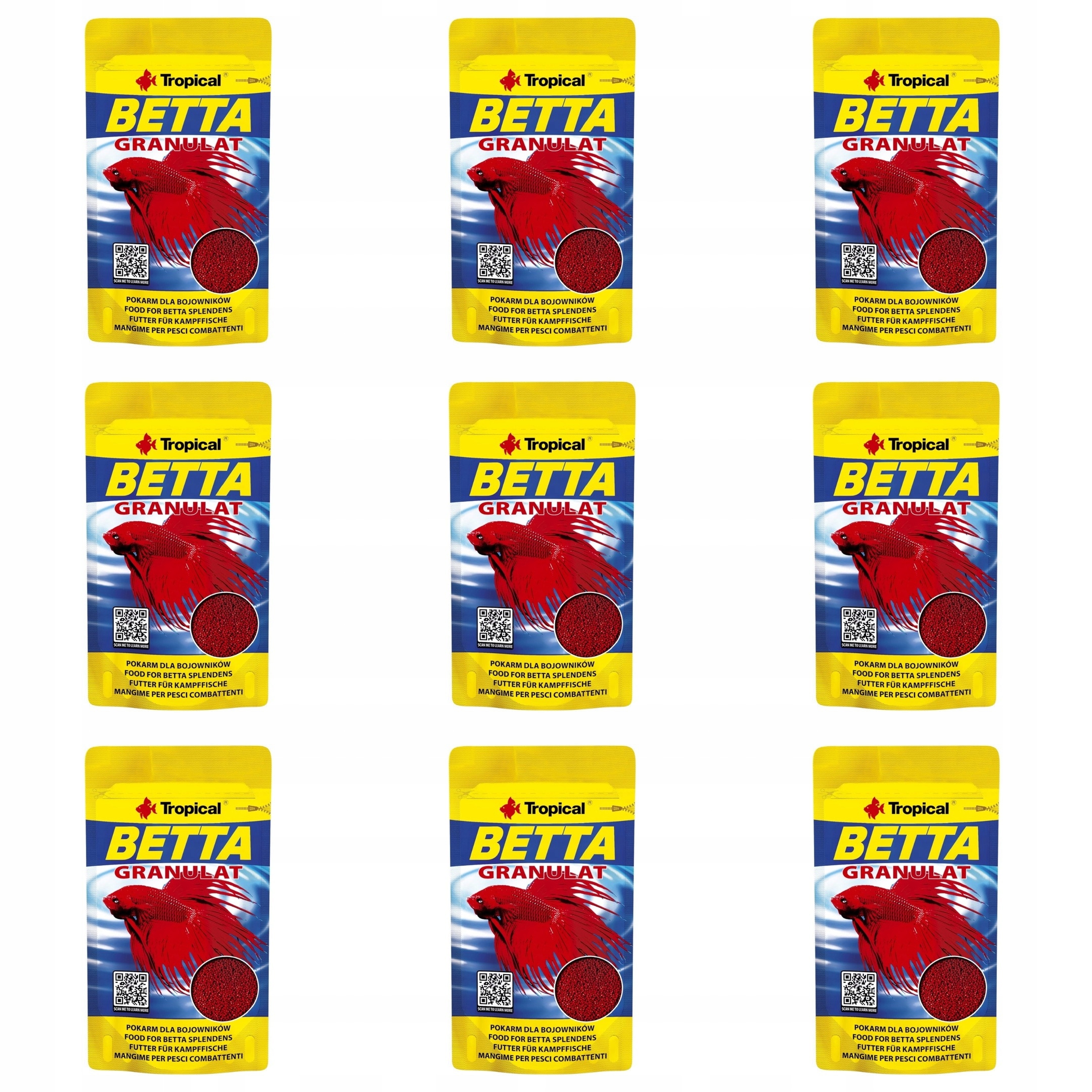 krmivo Tropical Betta pro bojovnice 9x10g