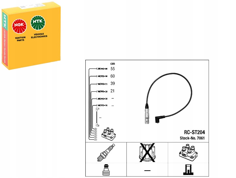 Zapalovací Kabely Ngk 9854 223H200 DKC250
