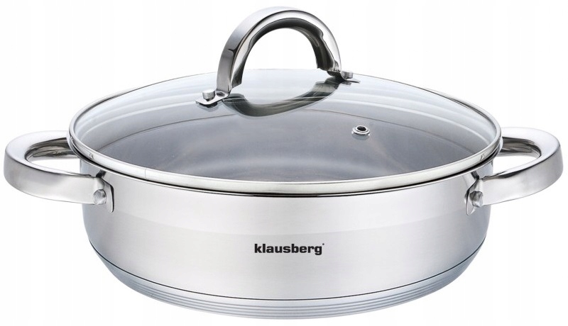 

Garnek 3 L Z Pokrywką 24 cm Indukcja gaz Klausberg