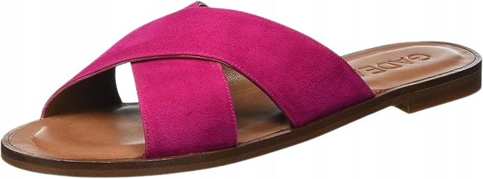 Gadea Růžové Semišové Nazouváky S Hnědou Podrážkou 37 J3A