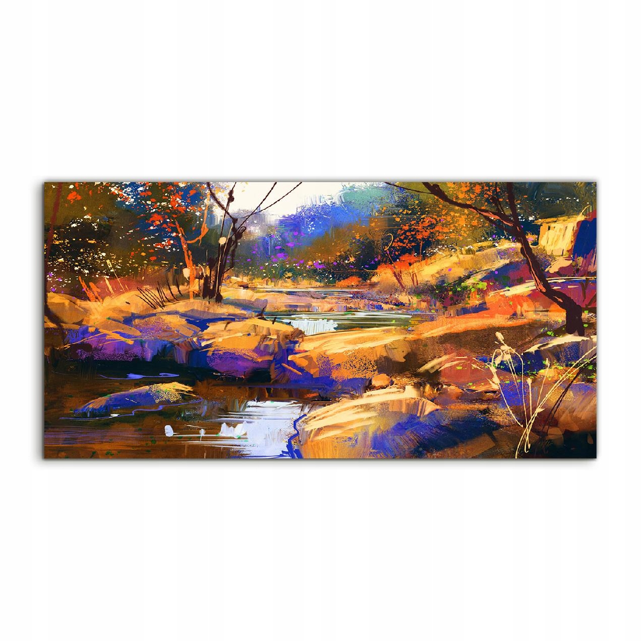 

Fotoobraz 100x50 nowoczesny Rzeka Kamienie Natura