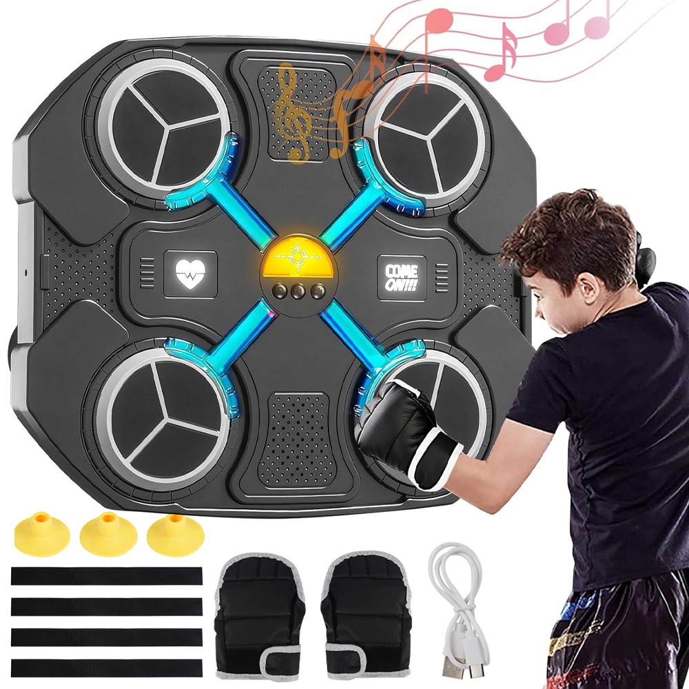 Music Boxing Machine Dzieci Bluetooth W Treningowy Ściana Bokserska 3 Prędk