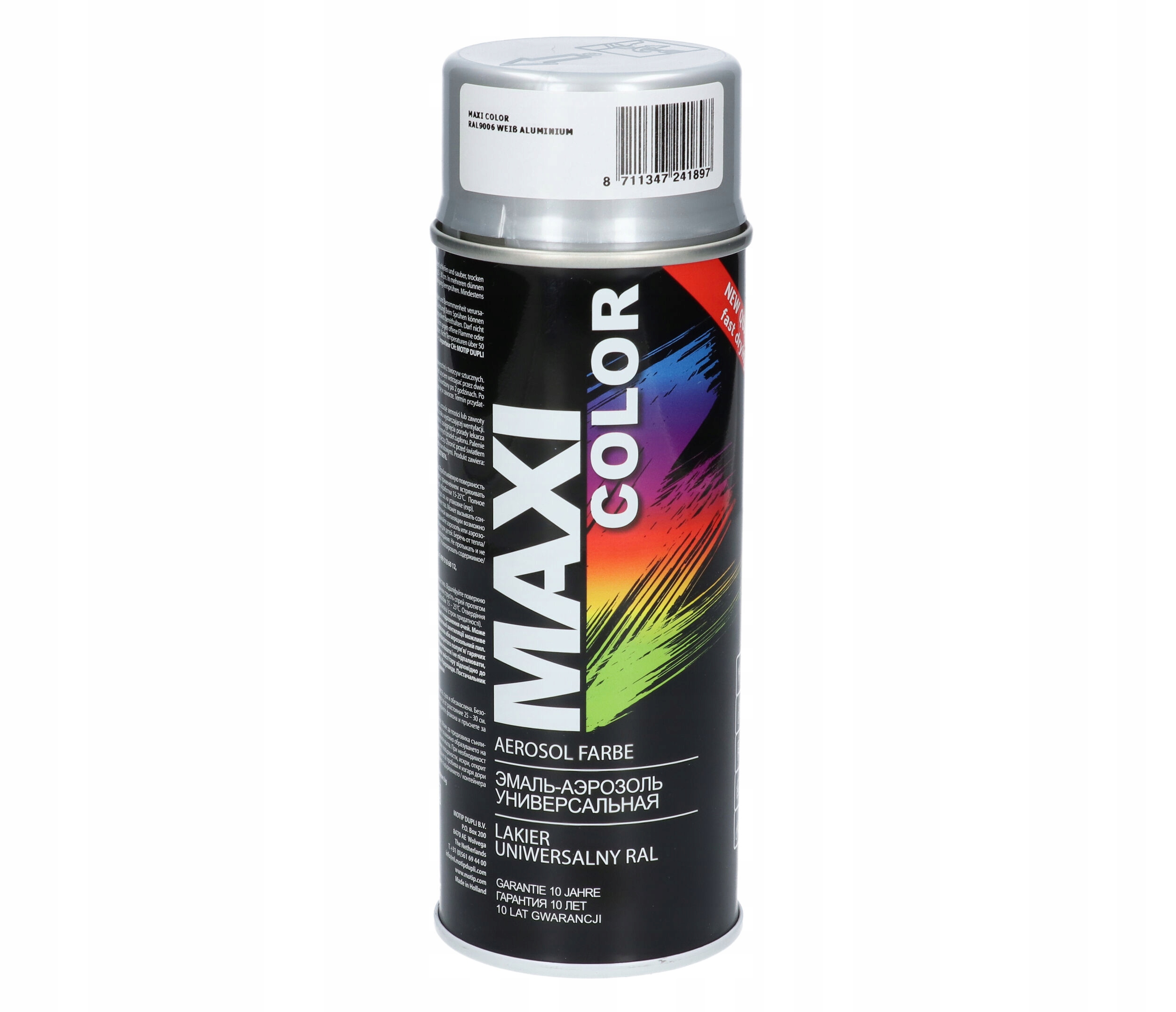 MAXI COLOR RAL 9006 FARBA LAKIER NITRO SPRAY 400 ML Producent Motip