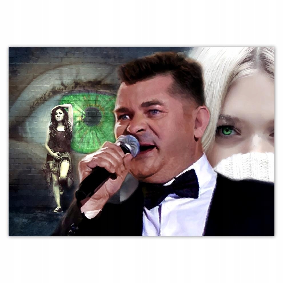 

Naklejki 70x50 Zielone Oczy Zenek Występ