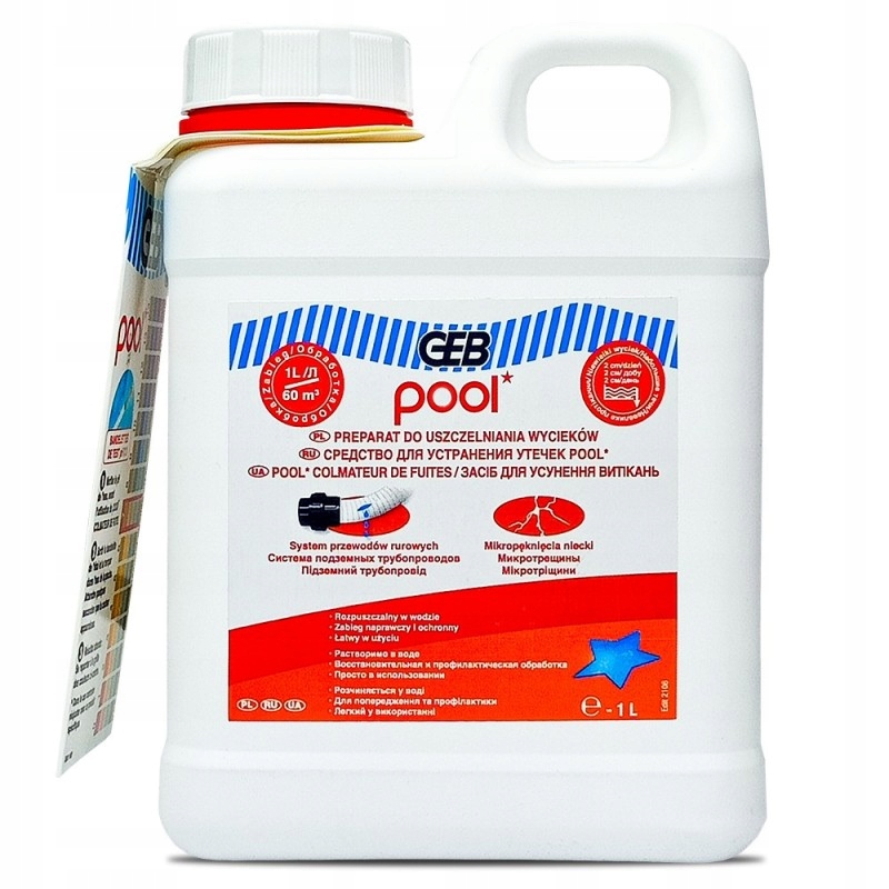 

Uszczelniacz do Basenu Mikro Wycieki Pęknięcia 1L