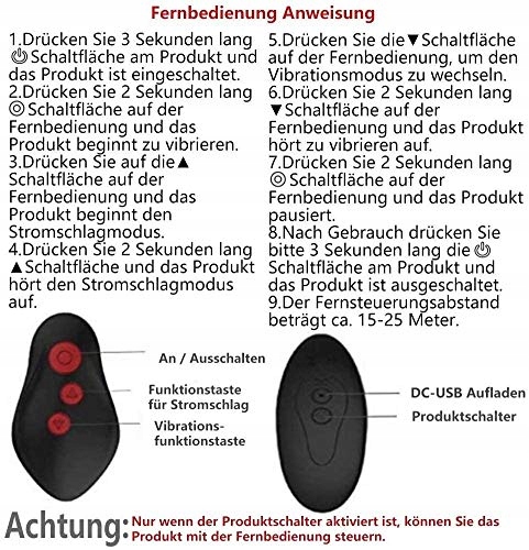 ELEKTROSHOCK Wibrator Prostaty Dla Mężczyzn 8 Trybów Silikonowy Analplug — miniatura 8