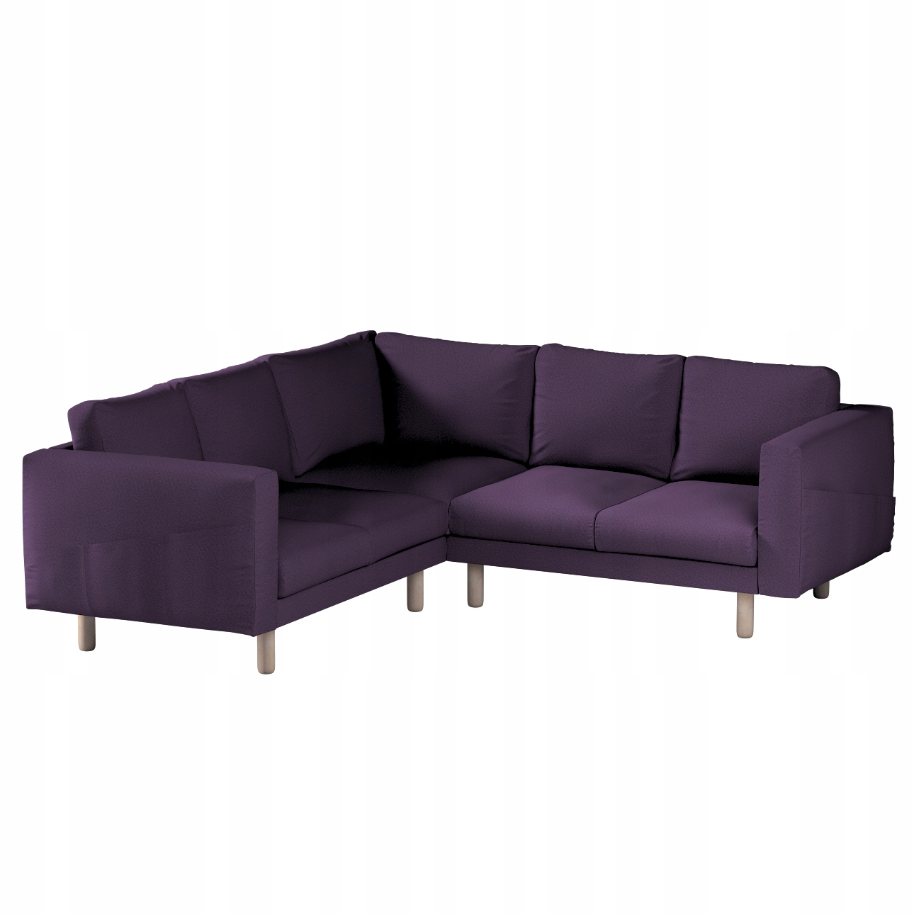 Dekoria potah na rohovou pohovku Norsborg pro 4 osoby Ikea, růžový