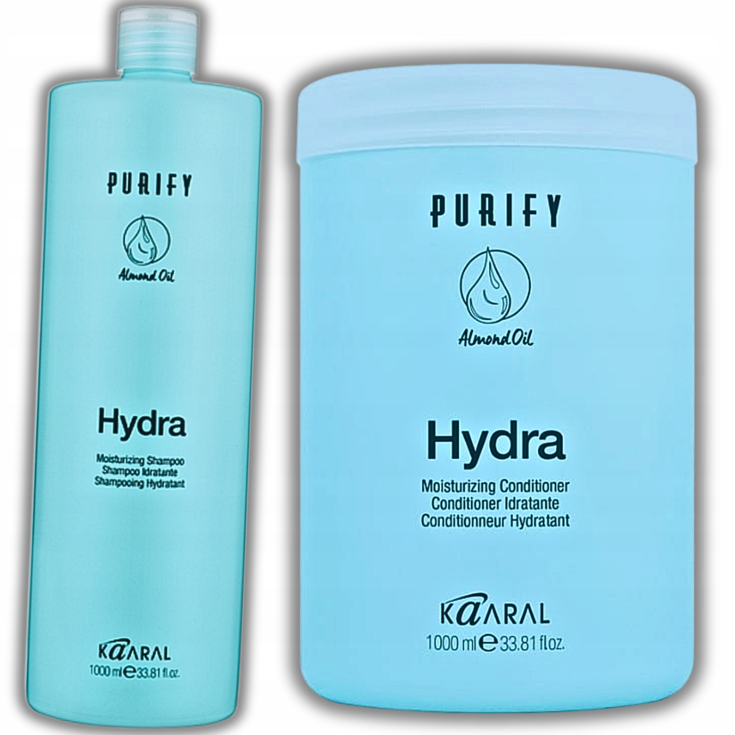 Set Kaaral Hydra Šampon 1000 ml Maska 1000 ml Hydratace a regenerace