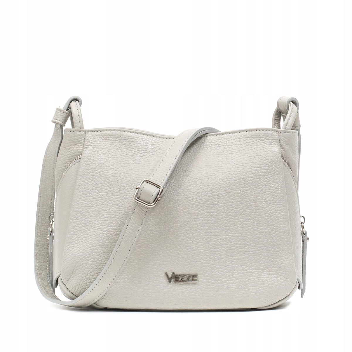 Kožená kabelka Vezze Intima Světle šedá