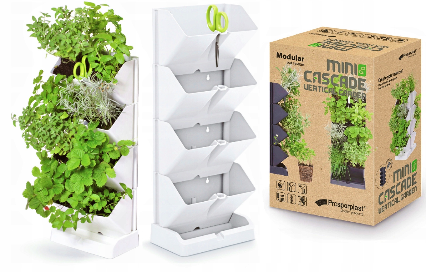 DONICZKI PIONOWE NA KWIATKI ZIOŁA OGRÓD BIAŁE