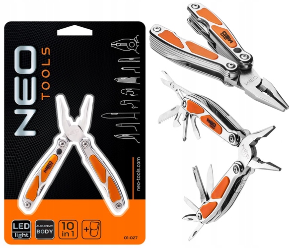 

Multitool Scyzoryk Nóż Składany Latarka Led Neo