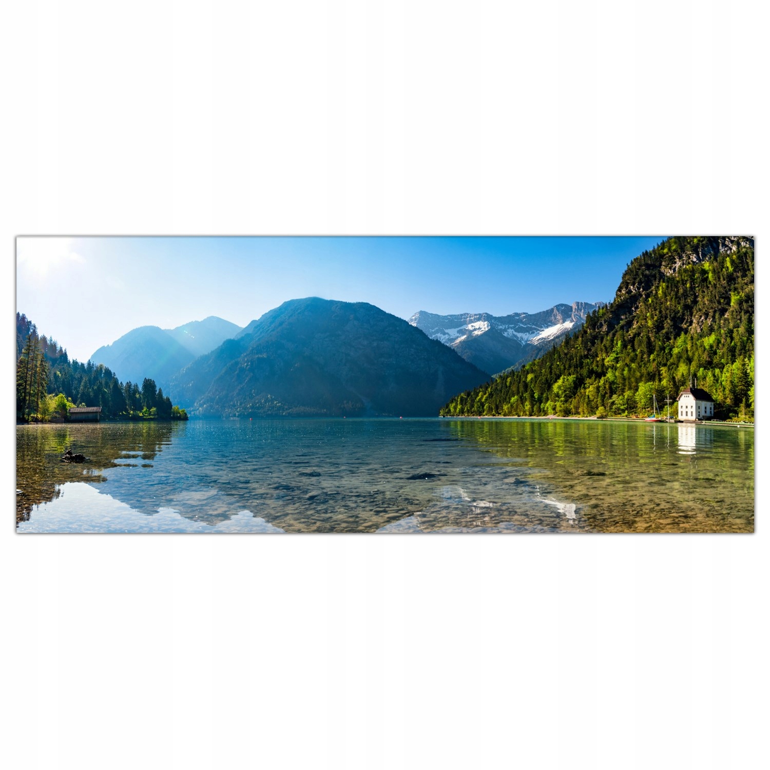 

Hartowany Obraz Szklany Alpy Jezioro Natura 125x50