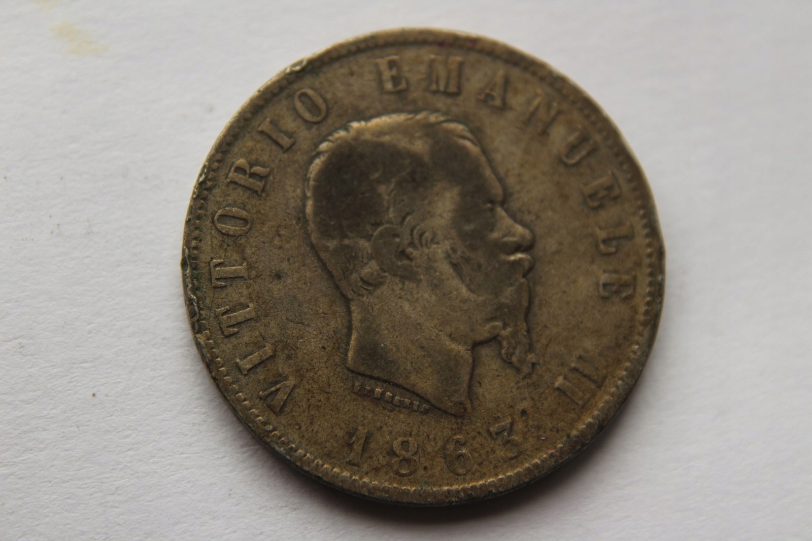 2 LIRY 1863 R. WŁOCHY SREBRO - N06