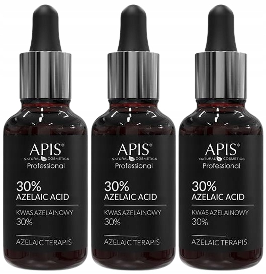 3 kusy Kyselina azealinová 30% 30 ml Apis Redukuje pigmentové skvrny