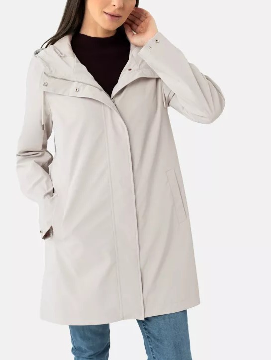 Dámský Lehký Jarní Kabát Volcano J-gardenia L, Bílý