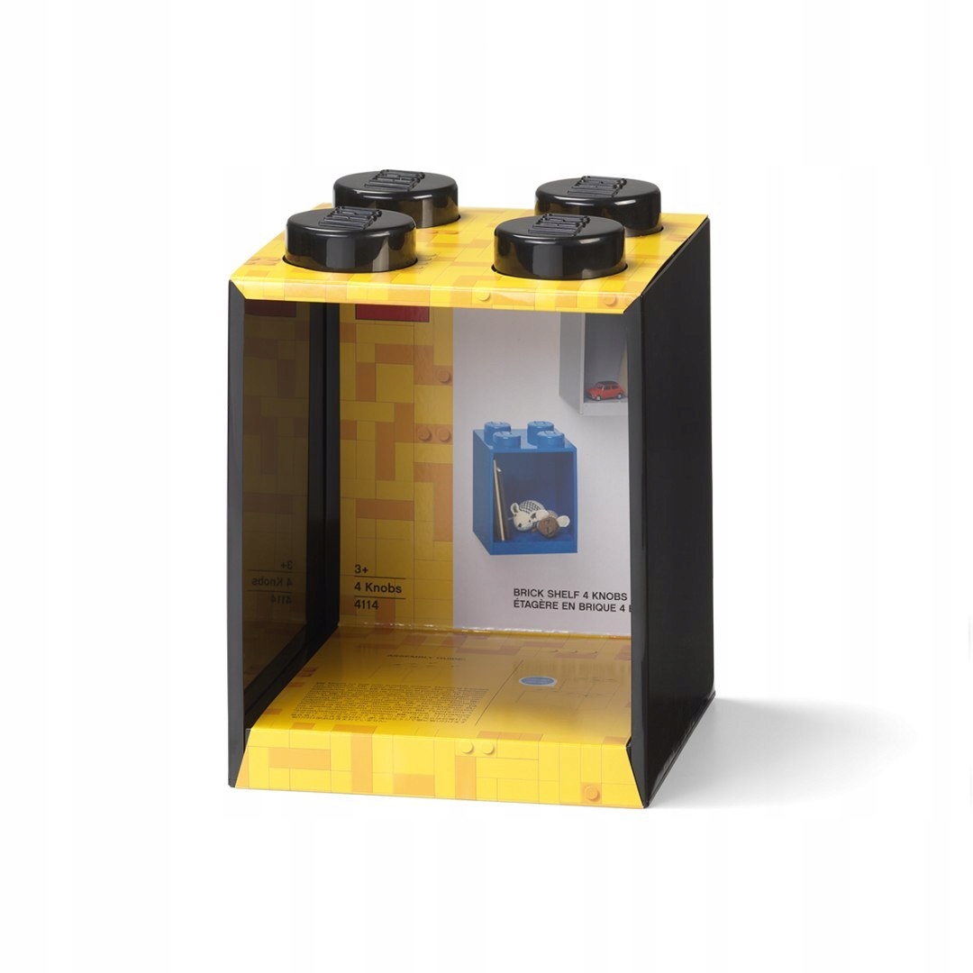 Lego 41141733 Polička Brick 4 Černá