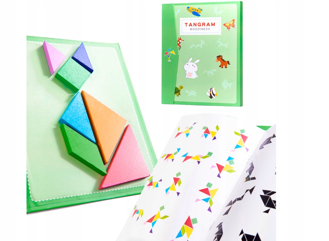

Książeczka Magnetyczna Układanka Klocki 3D Tangram