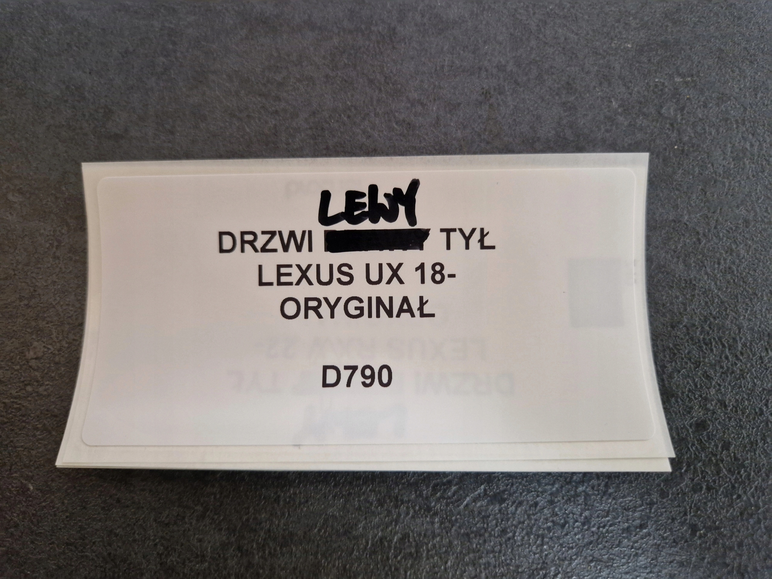Tür links heck LEXUS UX 18- Original