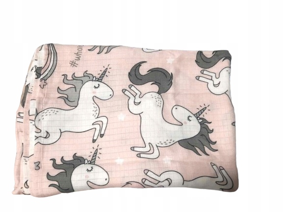 La Millou Otulacz Bamboo Muślin L Unicorn Sugar Bebe