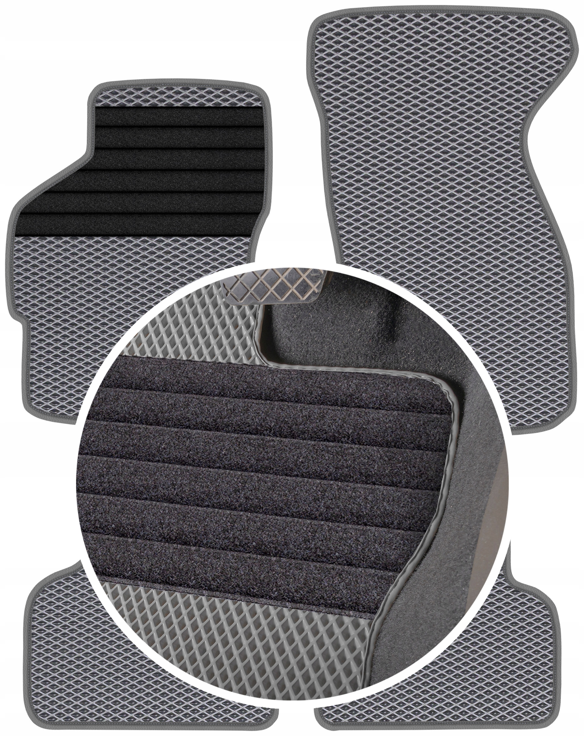 Ford Mondeo MK1 MK2 1993-2000 Gumové rohože Eva Eternity Romby