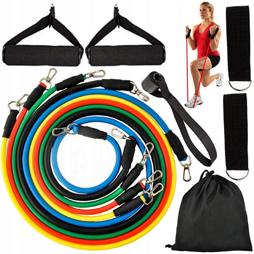 

Zestaw 5 Gum Oporowych do Ćwiczeń Fitness Crossfit