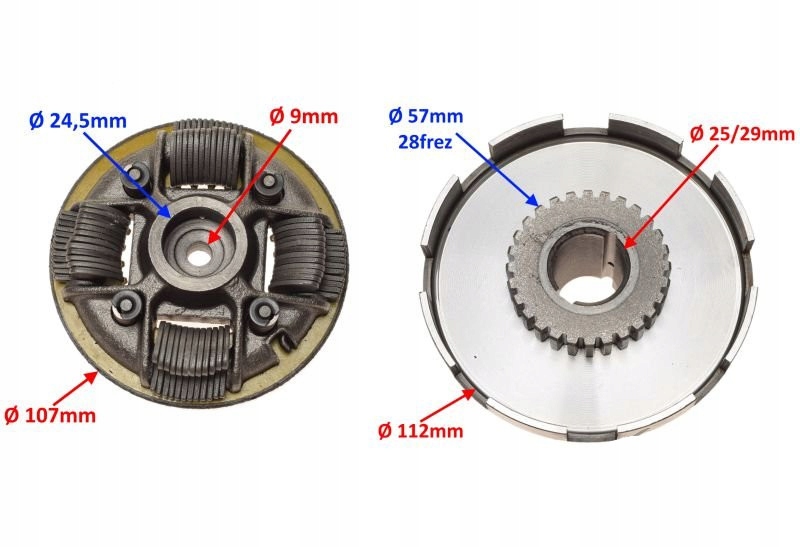 Сцепление картинг двигателя GX270 Part number 774215219
