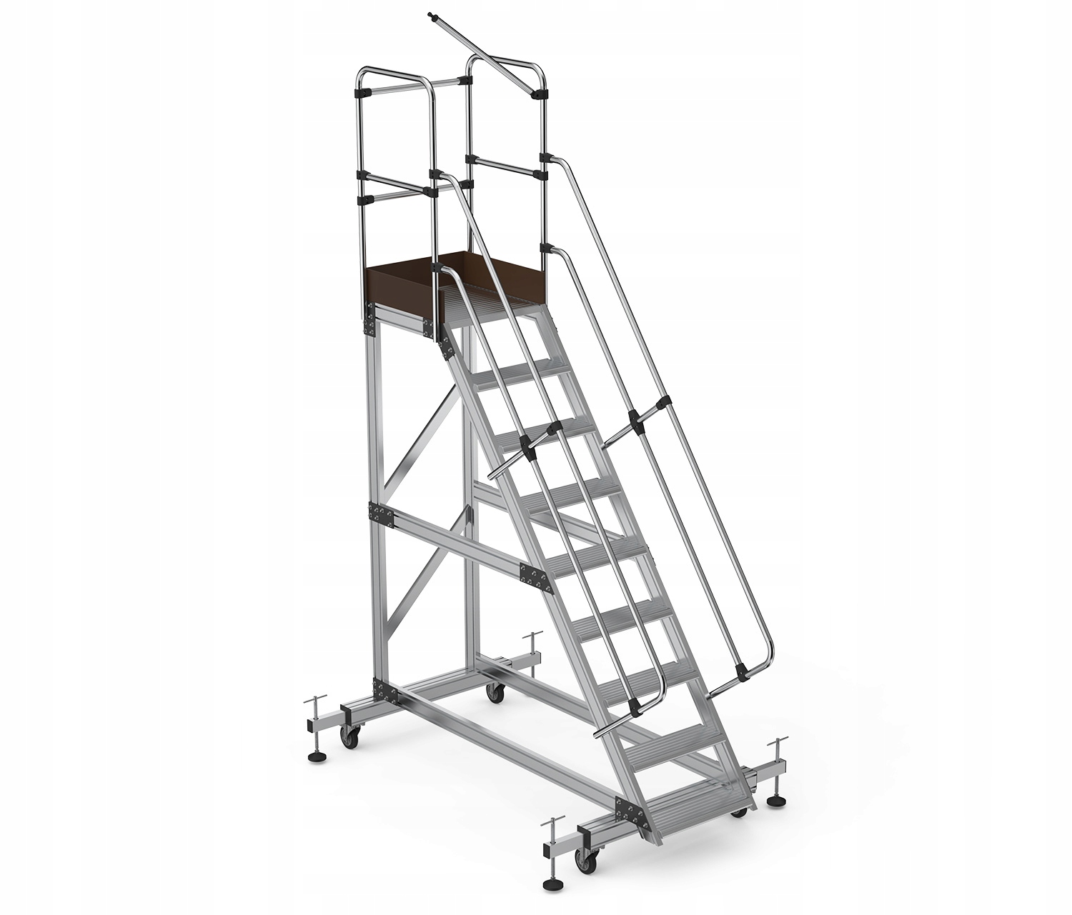 Žebřík plošina Higher 87PRO 8708 8 stupňů plošina