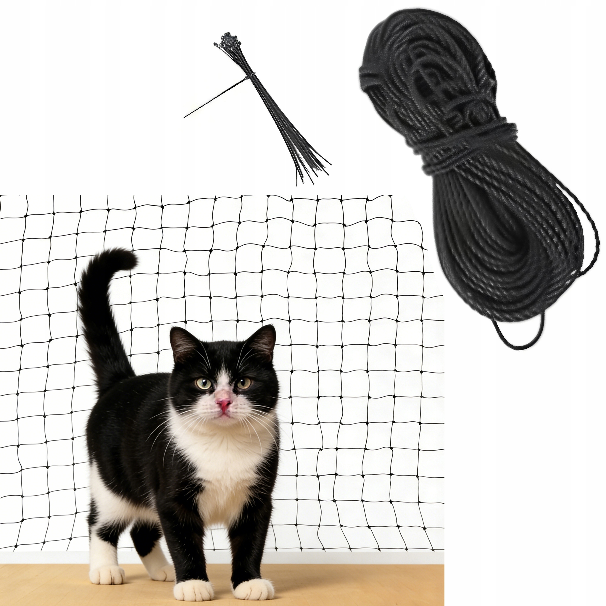 Levně Síťka Pro Kočky Na Balkon Vyztužená, Očko 2,6 cm, 3x10 m