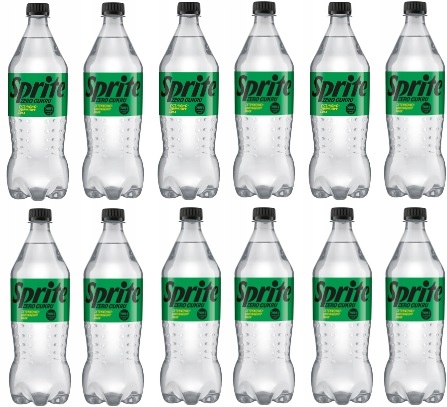 12x 850ml Sprite Zero napój bez cukru Zgrzewka
