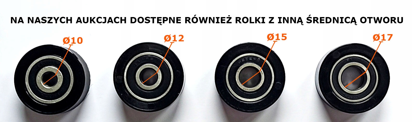 ROLKA POLIAMIDOWA fi.50 PROSTA otwór fi.17 Marka inna