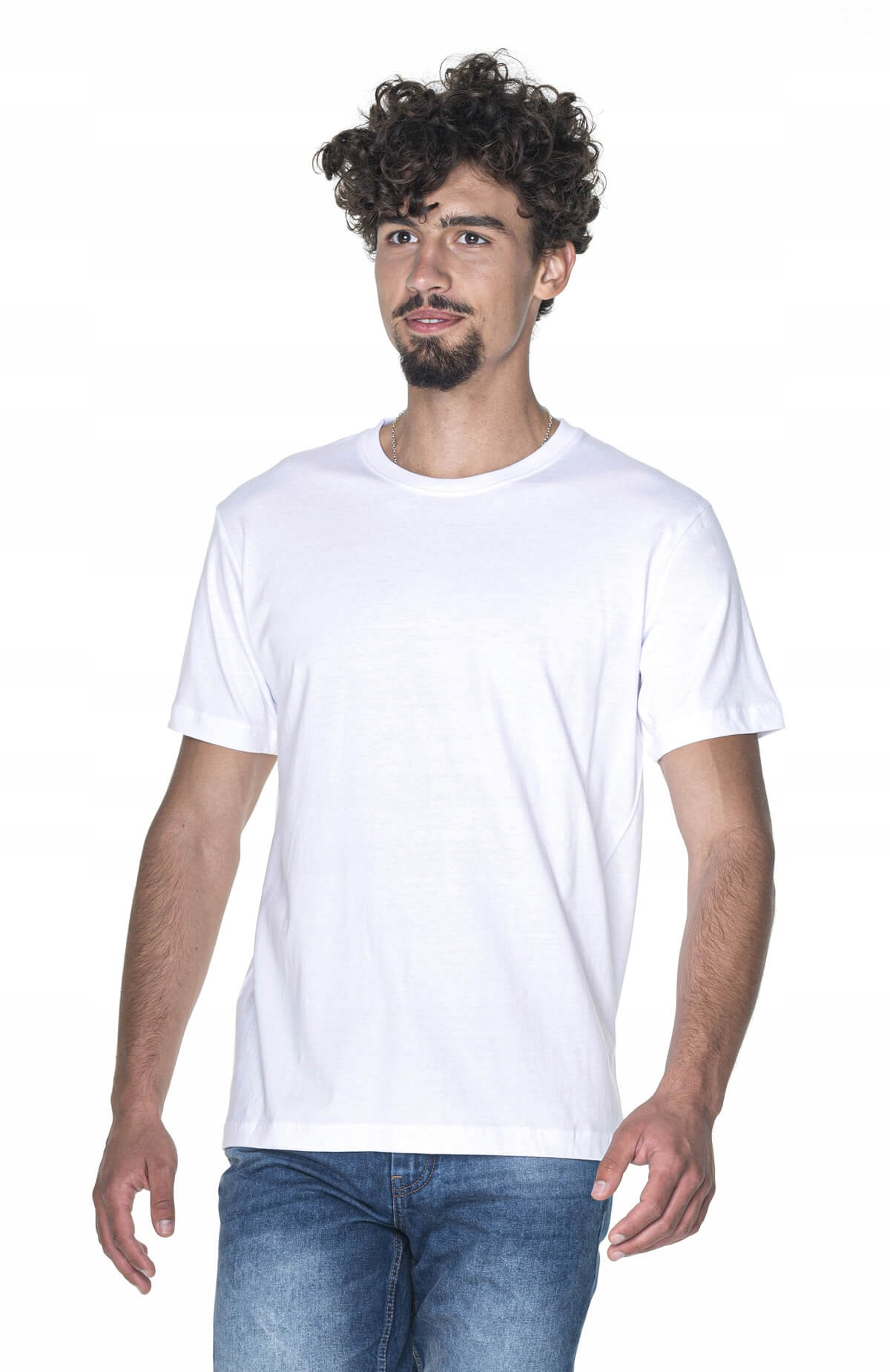

T-shirt Koszulka Męska Biała Bawełniana Bluzka L