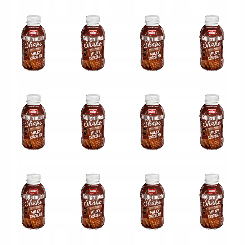 Mléčný nápoj Müllermilch Shake s příchutí mléčné čokolády 400 g X12