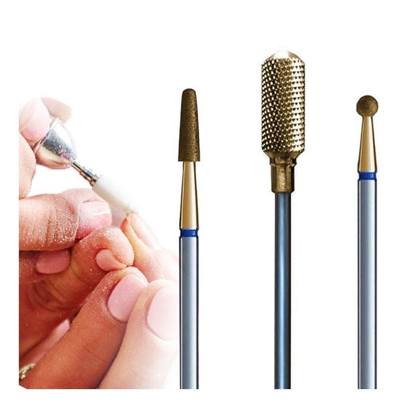 

Iq Nails Pakiet Frezów Gold Manicure 3szt