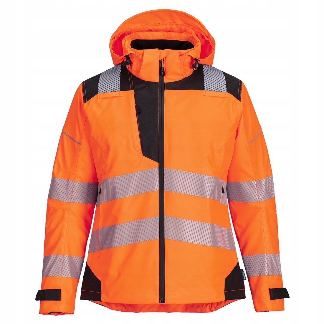 Dámská nepromokavá bunda PW3 Hi-Vis Oranžová/Černá vel. M