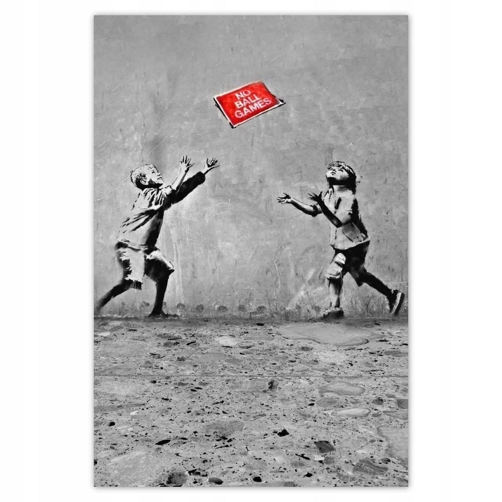 

Plakat samoprzylepny 40x60 Banksy No Ball Games