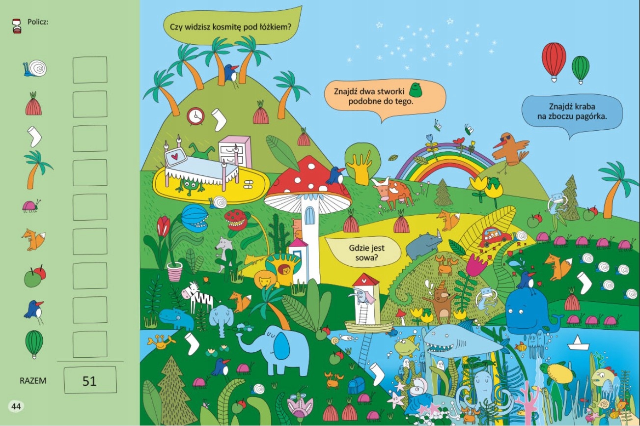 1001 ZABAWNYCH ZAGADEK dla dzieci 6-10 lat Nośnik książka papierowa