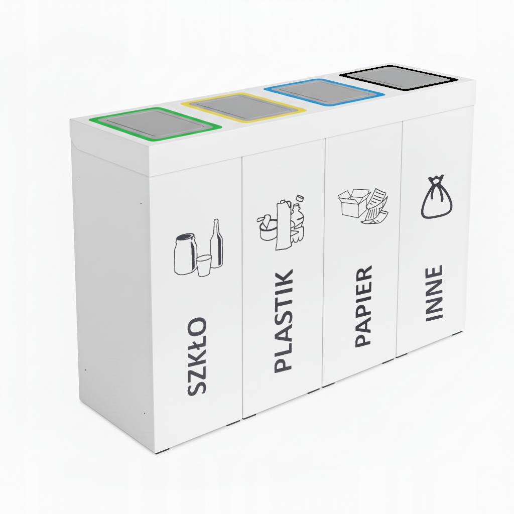 Odpadkový koš Deneb Levanto Pro, bílý