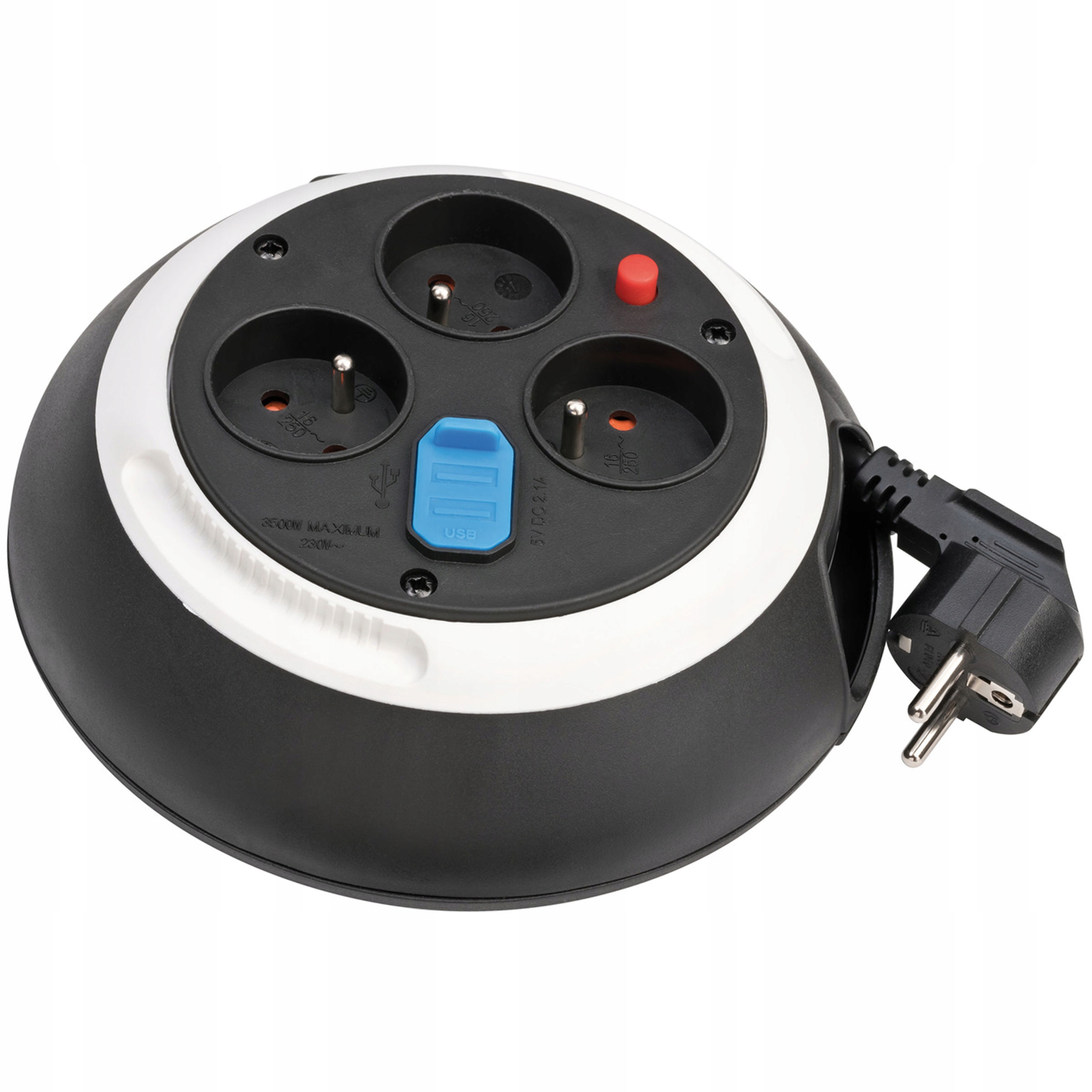 Przedłużacz zwijany Comfort-Line 3m z gniazdem USB Brennenstuhl 1109224600