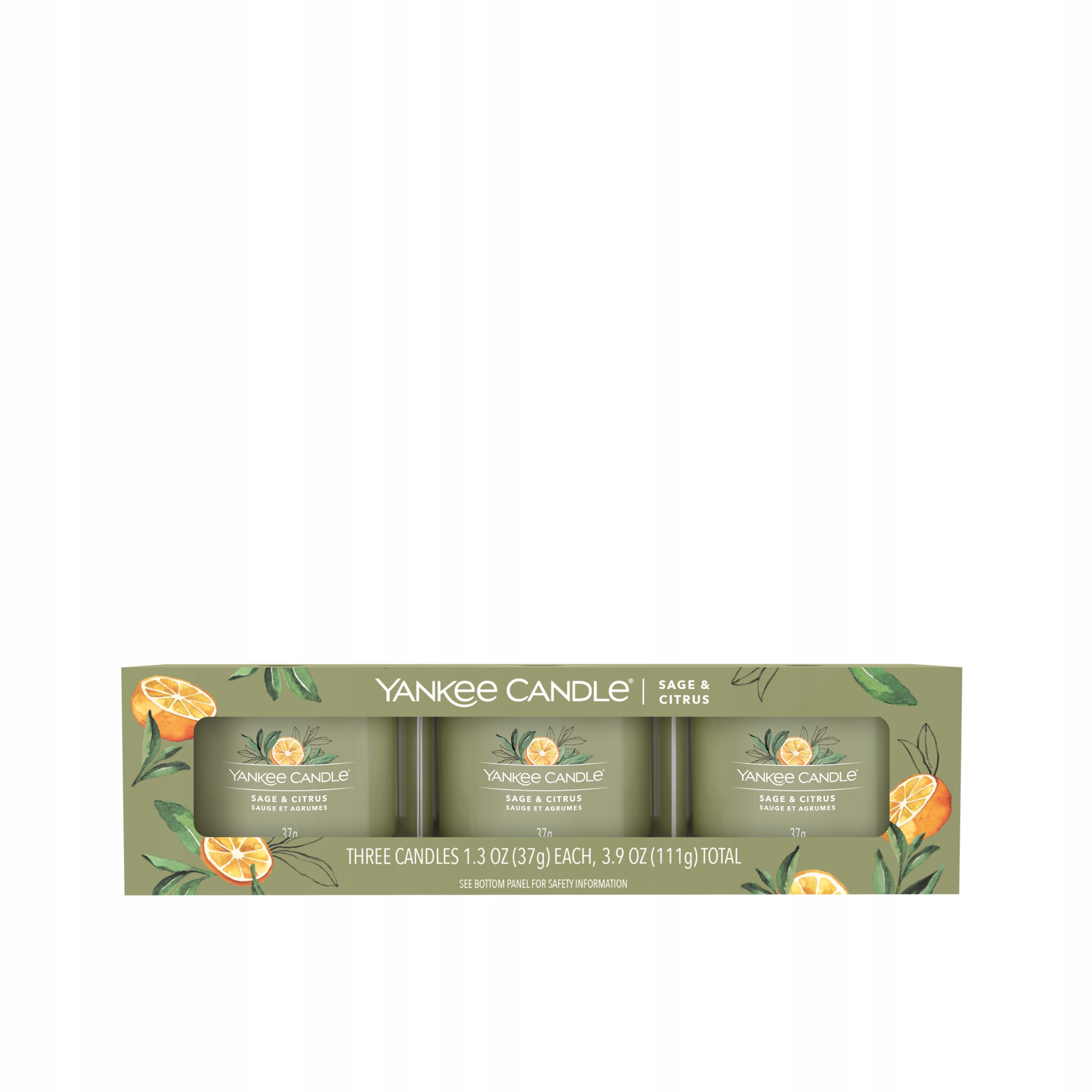 YANKEE CANDLE SAGE & CITRUS świece mini 3 pack