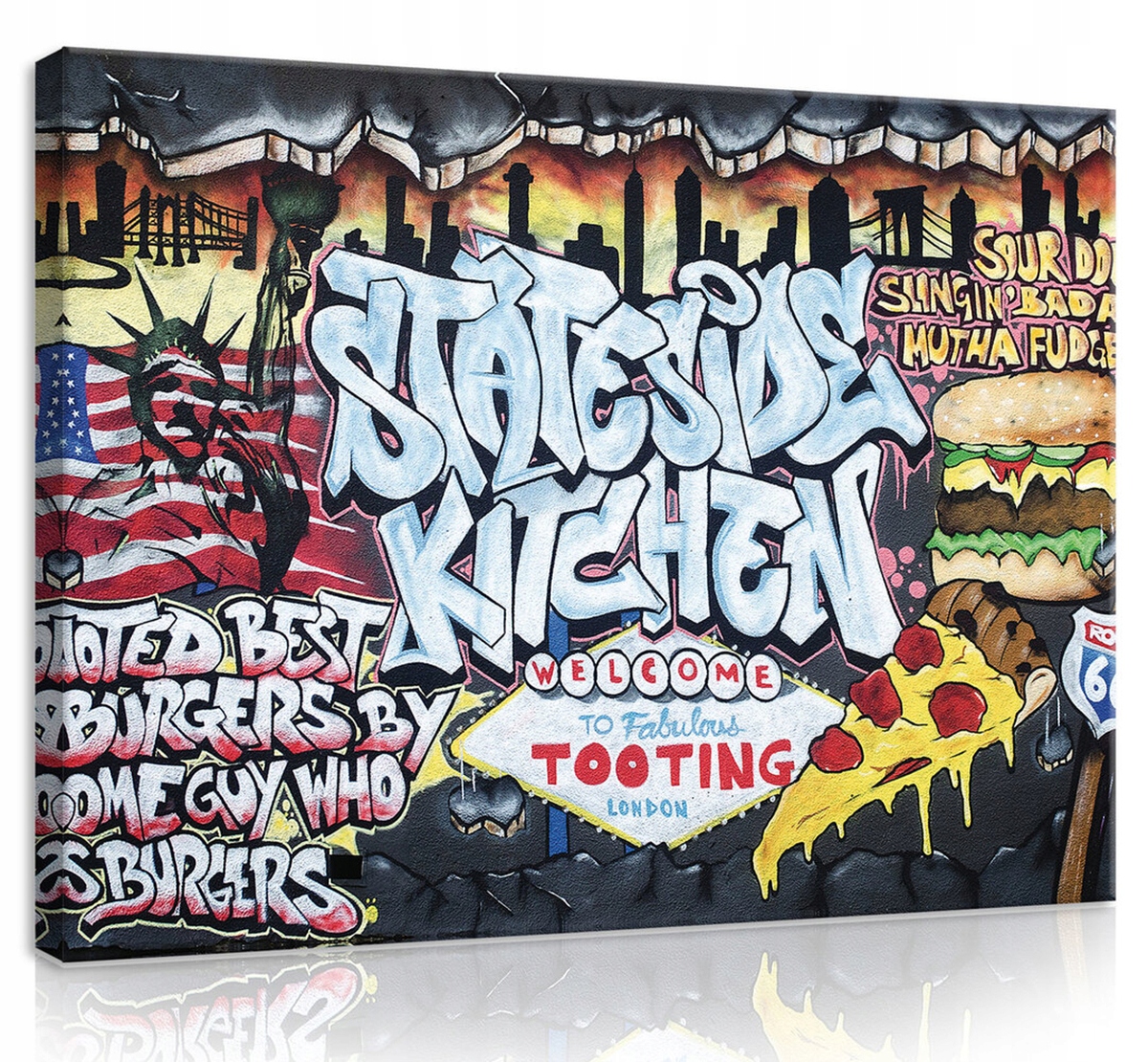 Obraz Na Plátně Canvas 100x75 Graffiti Rychlé Potraviny