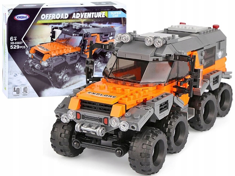 

Techniczne duże Klocki terenowe auto 529ele ZA3467