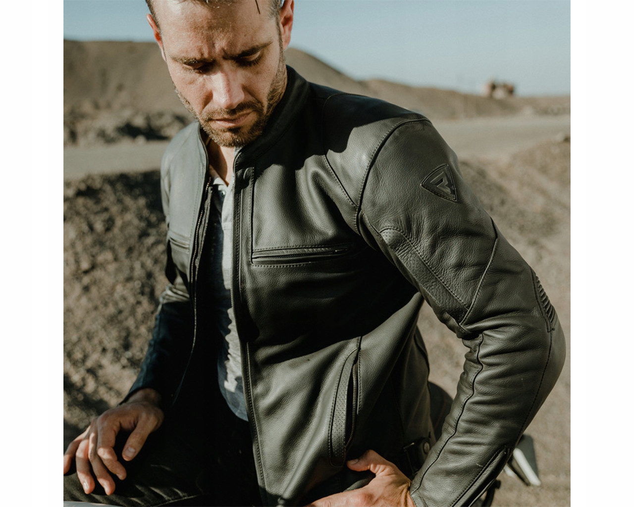 KURTKA SKÓRZANA MOTOCYKLOWA Rebelhorn Runner L Model RUNNER-III-LJ