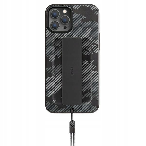 Etui Uniq Heldro na iPhone 12 Pro Max czarne moro