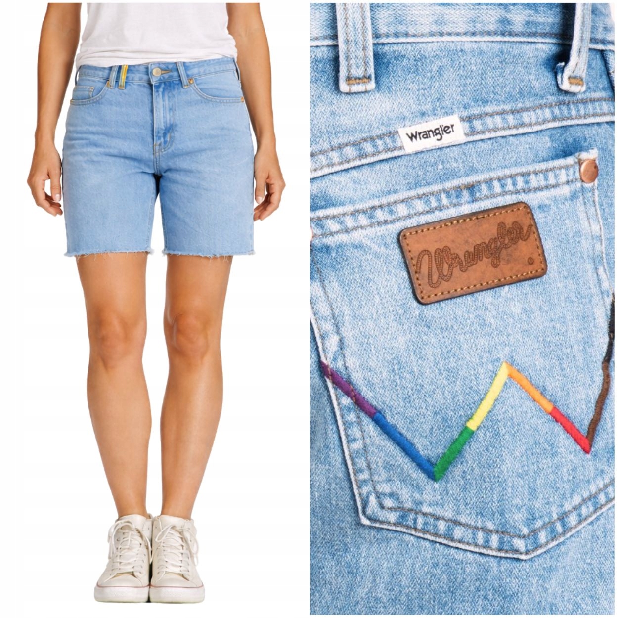 Wrangler 13MWZ Short Light dámské kraťasy krátké kraťasy bez streče, velikost XL