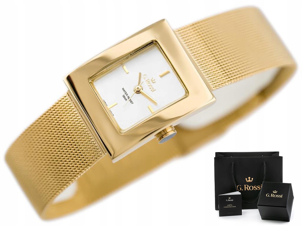 

Zegarek Damski G. Rossi Lopez klasyczny Box Grawer