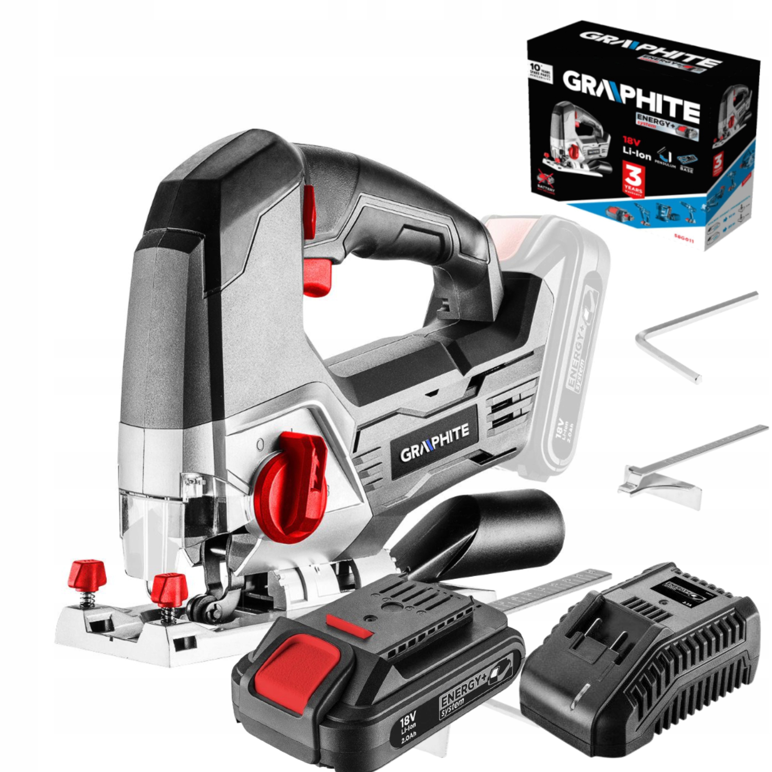 WYRZYNARKA AKUMULATOROWA 58G011 GRAPHITE 18V 2Ah