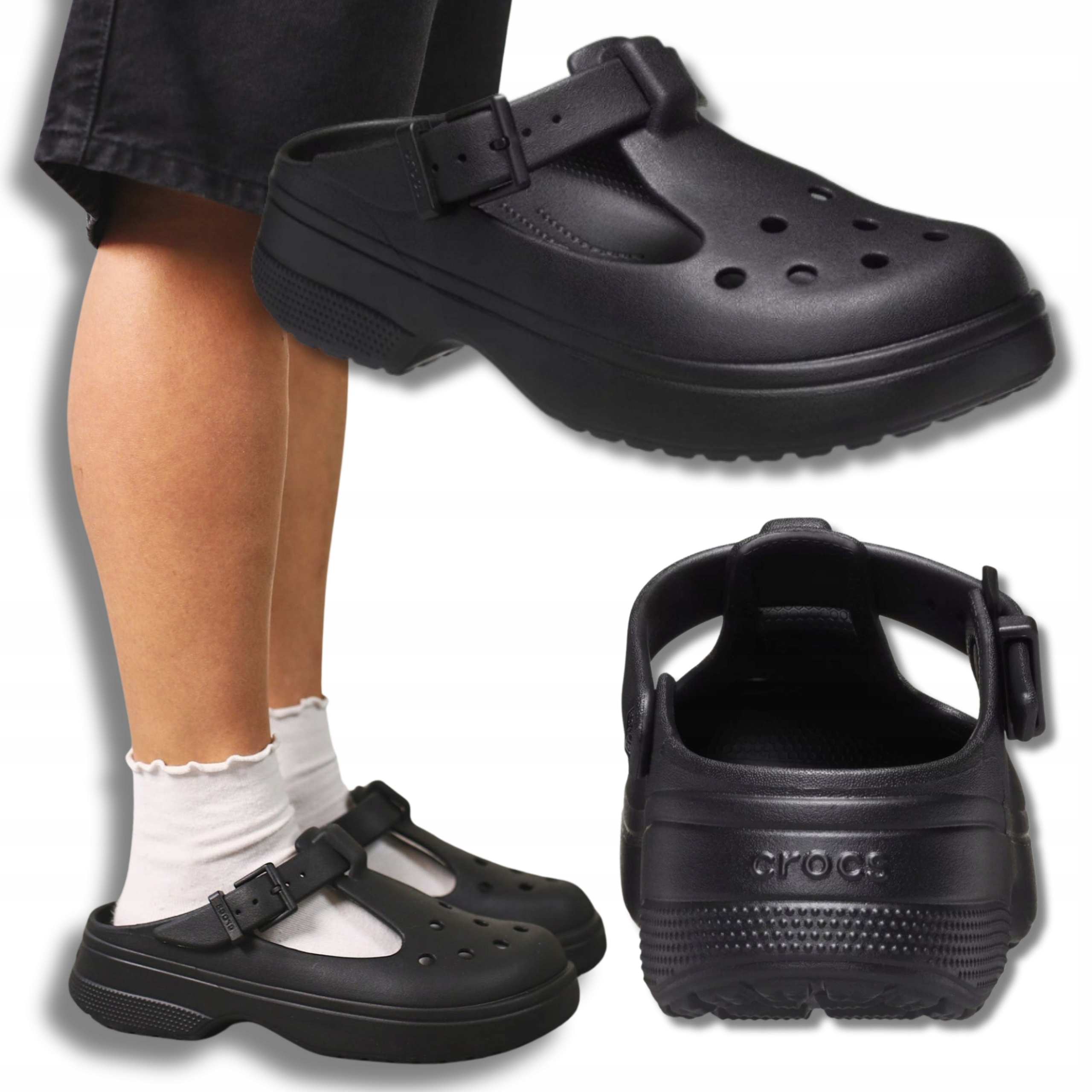 Dámské Nazouváky Crocs Pohodlné Pěnové Profilované Nazouváky Dřeváky 41,5 W10