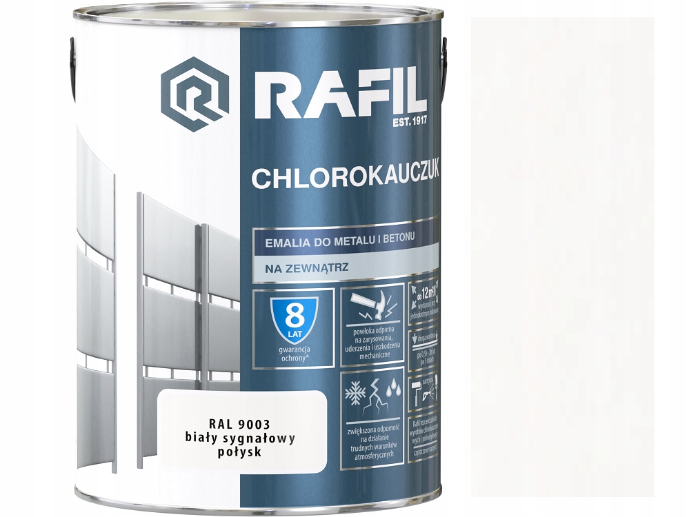 

Rafil Chlorokauczuk Biały Sygnałowy 9003 5L